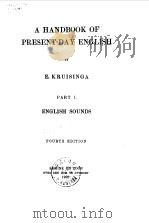 A Handbook of Present-day English by E.Kruisinga     PDF电子版封面     