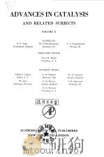 Adfvances in catalysis & related subjects.Vol.10.Ed.by D.D.Elet & others.1958.     PDF电子版封面     