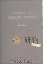 Advances in chemical physics Vol.3.1961.     PDF电子版封面     