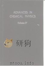 Advances in chemical physics.Vol.4.1962.（ PDF版）