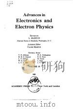Advances in Electronics and Electron Physics L.MARTON Vol.15 1961.     PDF电子版封面     
