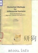 American Institute of Chemical Engineers.Numericalmethods for differential systems.1976.     PDF电子版封面     