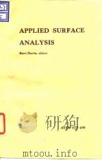 American Society for Test-ing and Materials...Applied surface analysis.1980.（ PDF版）