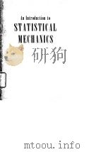 An Introduction to Statistical Mechanics     PDF电子版封面     