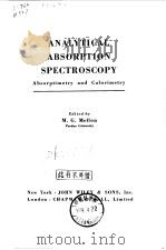 ANALYTICAL ABSORPTION SPEC.TROSCOPY（ PDF版）