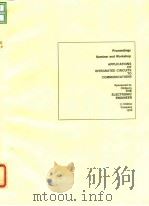 Applications ingegrated circuits to communication (Proceedings)1970     PDF电子版封面     