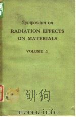 ASTM.Symposium on Radiation effects on materiels.V.3.1958.     PDF电子版封面     