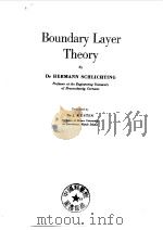 Boundary Layer Theory     PDF电子版封面     