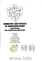 Chemistry and physics of nanostructures:and Related non-equilibrium materials.1997.     PDF电子版封面     