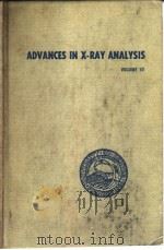 Denver.University.Denver Research Institute.Advances in X-ray analysis.v.10.1967.     PDF电子版封面     