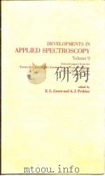 Developments in Applied Spectroscopy Vol.9 1970.（ PDF版）