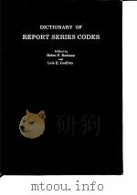 Dictionary of Report Series Codes     PDF电子版封面     
