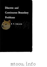 Discrete and Continuous Boundary Problems     PDF电子版封面     