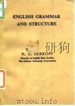 English Grammar and Structure N.A.Berkoff0     PDF电子版封面     