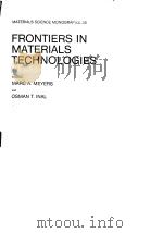 Frontier in materials technologies.Ed.by Marc A.Meyers.1985.（ PDF版）