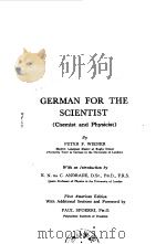 GERMAN FOR THE SEIENTIST(Chemist and Physicist)（ PDF版）