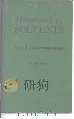 Handbook of SOLVENTS     PDF电子版封面     