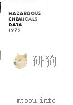 Hazardous chemicals data 1975.     PDF电子版封面     