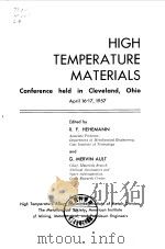 High temperature materials.1959.     PDF电子版封面     