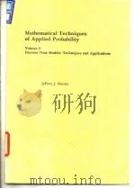 Hunter.Jeffrey J.Mathematical techniques of applied probability；v.2.1983.     PDF电子版封面     