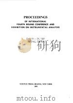International Fourth Beijing Conference and Exhibi-tion on Instrrmental Analysis(4th:1991)Proceeding     PDF电子版封面     