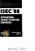 International Solvent Extraction Conference(1988:Moscow)ISEC'88;V.3.1988.     PDF电子版封面     