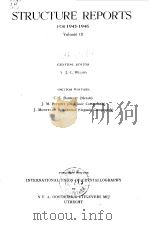 International Union of Crystallography.Structure reports for 1945-1946.1953.     PDF电子版封面     
