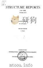 International Union of Crystallography.Struoture reports for 1966.V.31B.1974.     PDF电子版封面     