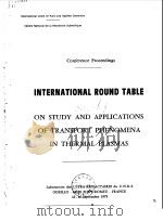International union of pure and applied chemistry.International round table on study and app0licatio     PDF电子版封面     