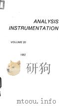 ISA Analysis Instrunemtation Symposium.Analysis instrumentation.v.20.1982.     PDF电子版封面     