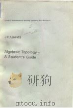 J.F.Adams Algebraic Topology A Student's Guide     PDF电子版封面     