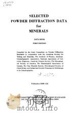 Joint Committee on Powder Diffraction Standards. Selected powder diffraction data for minerals; data     PDF电子版封面     