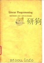 Kinear Programming Methods and Applications Saul I .GASS 1958     PDF电子版封面     