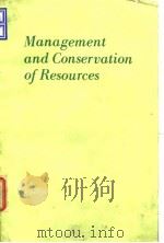 Management and conservation of resourses.1982.     PDF电子版封面     