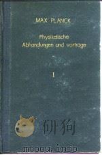 MAX Physikalische Abhandiumgen und vortrane I     PDF电子版封面     