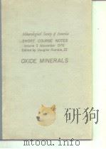 Mineralogical Society of America.Oxide minerals.1976.     PDF电子版封面     