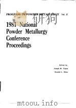 National Powder Metallurgy Conference.Proceedings.1982.     PDF电子版封面     
