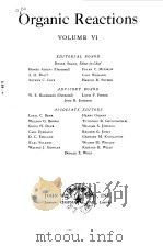 Organic Reactions.Vol.6. 1951.     PDF电子版封面     