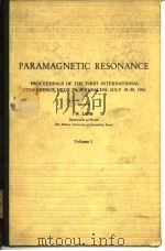 Paramagnetic Resonance Vol.1-2 1963.     PDF电子版封面     