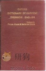 Oxford Dictionary of Current Idiomatic English V.2.Phrase Clause & Sentence ldioms 1983     PDF电子版封面     