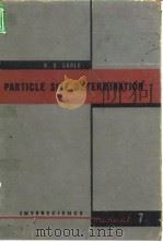 PARTICLE SIZE DETERMINATION 1955     PDF电子版封面     