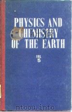 Physics and chemistry of the earth.v.5.1964.     PDF电子版封面     