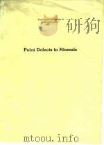 Point defects in minerals.ed.by Robert N.Schock.1985.     PDF电子版封面     