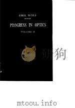 Progress in Optics Vol.Ⅱ1963     PDF电子版封面     