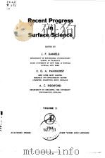 Recent progress in surface science.v.2.1964.（ PDF版）