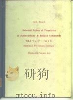 SERIAL PUBLICATION OF THERMODYNAMICS RESEARCH CENTER HYDROCARBON PROJECT     PDF电子版封面     