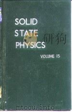 Solid state physics.v.15.1963.     PDF电子版封面     
