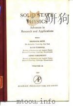 Solid State physics;advances in research and applications.v.22.1968.     PDF电子版封面     