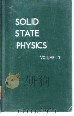 Solid state physics;advances in research and applications.v.17.1965     PDF电子版封面     