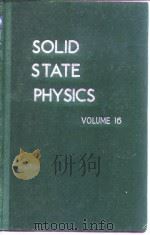 Solid state physics;advances in research and applicalions.v.16.1964.     PDF电子版封面     